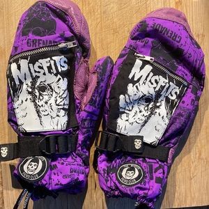 Grenade Gloves Vintage Snowboard Misfits Mitten mens medium & Large - Danny Kass